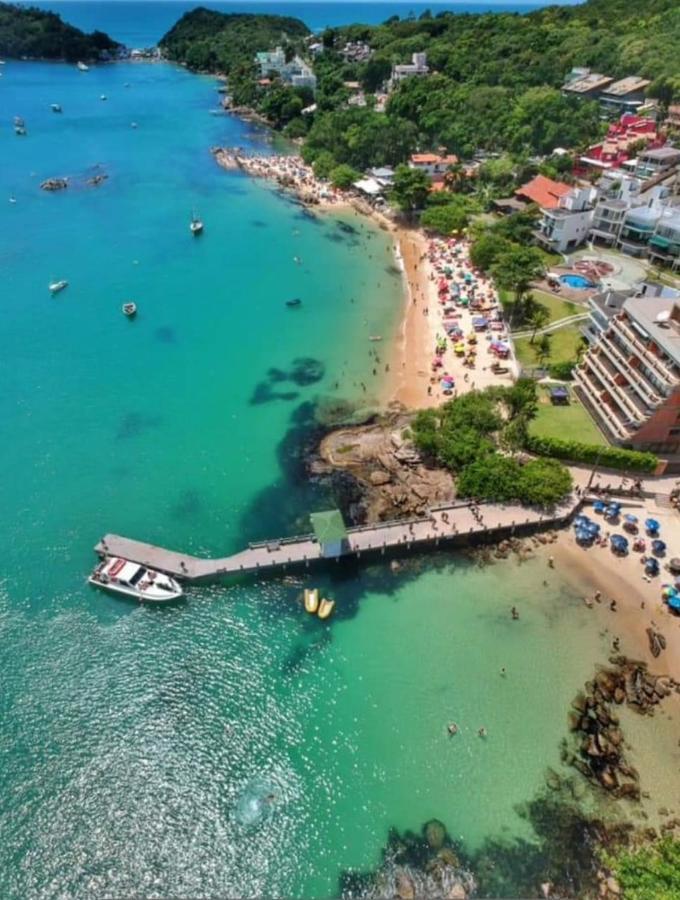 Apartamento Frente Mar Com 02 Suites ボンビーニャス エクステリア 写真